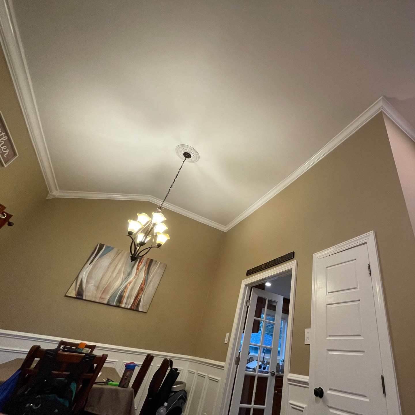 lvp flooring crown molding shadowboxes wainscoting painting