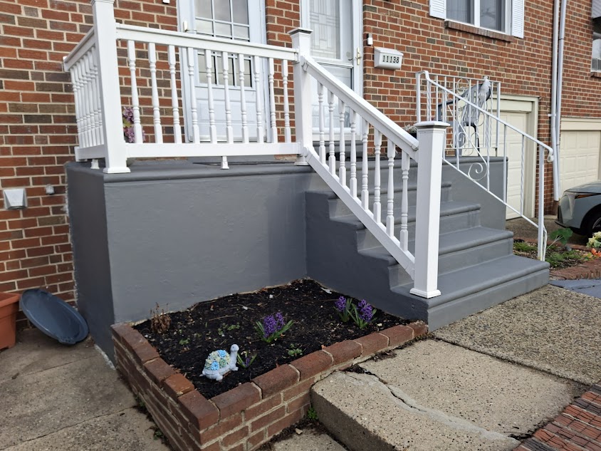 Concrete Stair Landing Painting