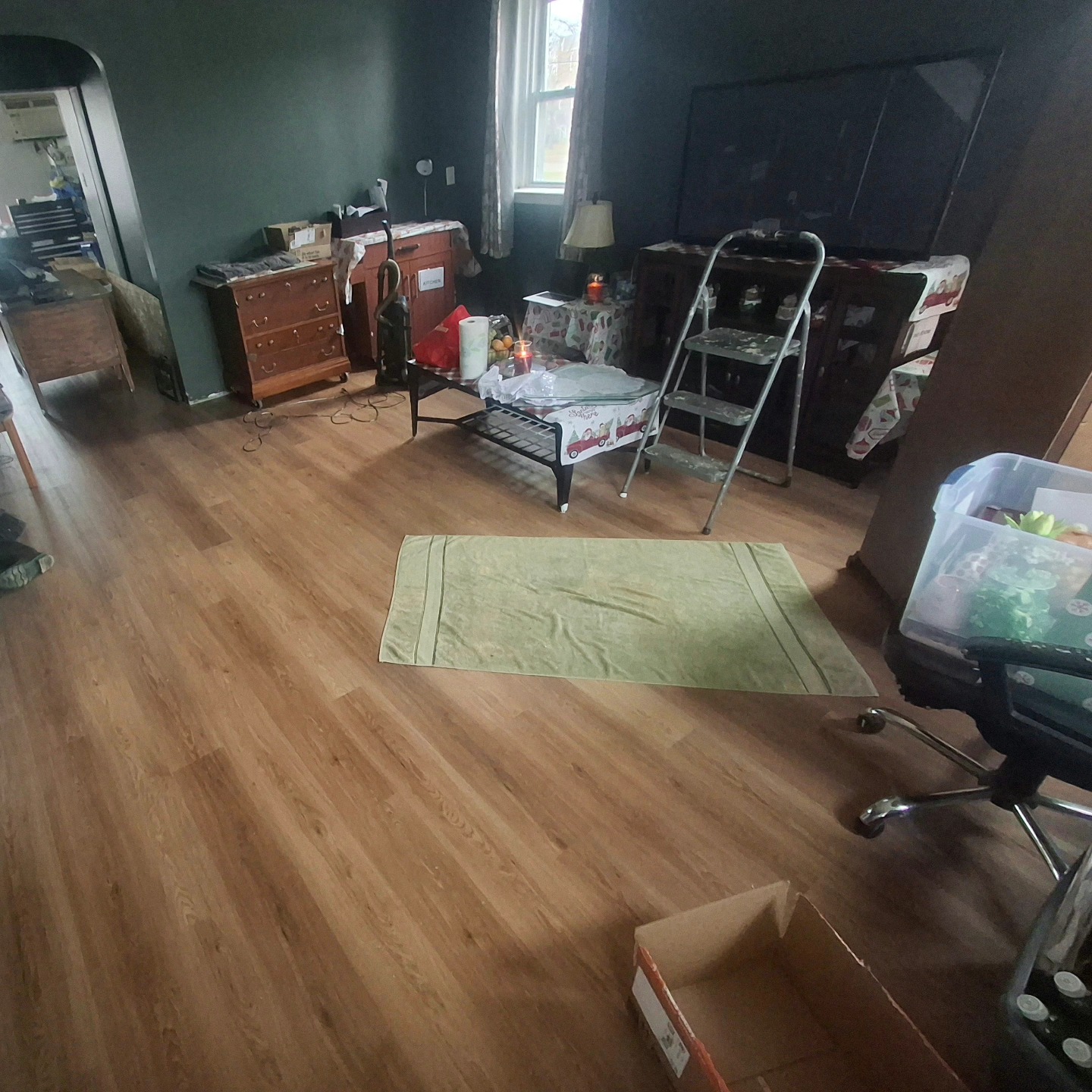 NE Philly LVP Downstairs Flooring Install